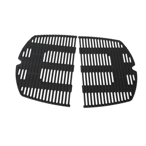 COGRICHBF Q300 Gusseisen Grillrost für Weber Q300, Q320, Q3000, Q3200, 57060001, 586002, 404341, 45 x32cm Gussrost Ersatzteile für Weber 7646, 7584, 2 Stück
