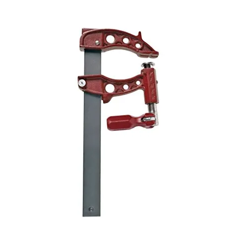 Einhand-Hochleistungs-Schraubzwinge Maxi F - Spannweite 50cm - Schraubzwingen von Piher® mit 900 kg Anpressdruck, ideal für schnelles Fixieren von Holz, Kunststoff und Metall. Robuster Gleitbügel mit Bremse sorgt für Sicherheit und hohen Komfort.
