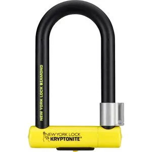 Kryptonite New York Lock Diamond Standard Bügelschloss - Fahrradschlösser mit 26 mm diamantbeschichtetem Stahlbügel für ultimative Sicherheit gegen Winkelschleifer – lebenslange Garantie inklusive!