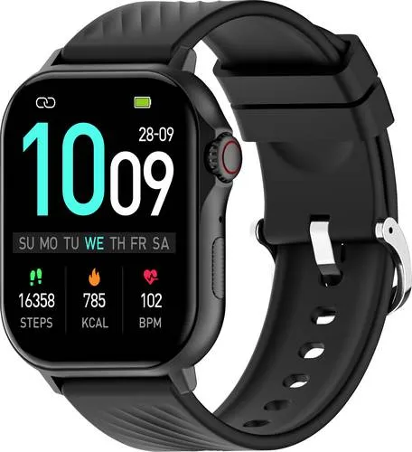 Denver Smartwatch SWG-159B Schwarz – High-End-Tracking - Die Denver SWG-159B Schwarz bietet ein großes 2,13 Zoll AMOLED-Display und präzises GPS-Tracking. Mit über 100 Sportmodi und smarter Kommunikation bleibst du immer verbunden und kannst deine Fitnessziele effektiv verfolgen.