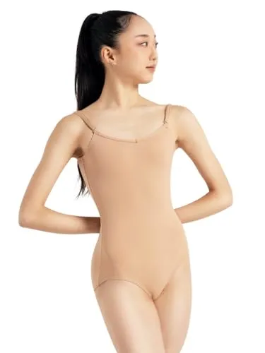 Capezio Damen Gymnastikanzug mit Verstellbaren Trägern Trikot, Light Suntan, L