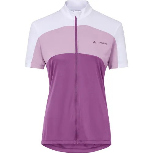 VAUDE Women's Matera FZ Radtrikot in Rosa M (40) - Atmungsaktives und schnelltrocknendes Radtrikot für sportliche Frauen, ideal für Radsport. Leicht, pflegeleicht und mit umweltfreundlichen Materialien gefertigt.