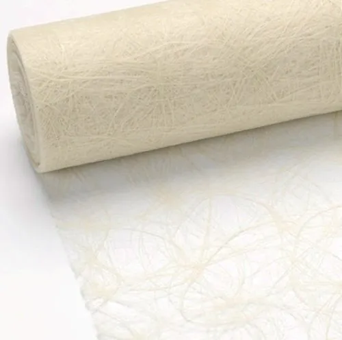 m x 20 cm Sizoweb® Vlies Original Tischband Tischläufer Creme Champagner für Hochzeit, Kommunion, Taufe, Weihnachten ... 25