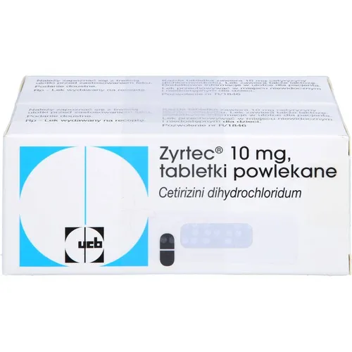 Zyrtec Filmtabletten 100 St - Allergie Linderung - Arzneimittel zur effektiven Linderung von Allergiesymptomen, ideal für Heuschnupfen und saisonale Allergien.