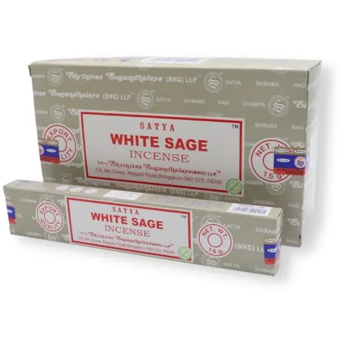 Satya Räucherstäbchen x LAVISA, Meditation, Aromatherapie, Duft (Weißer Salbei)