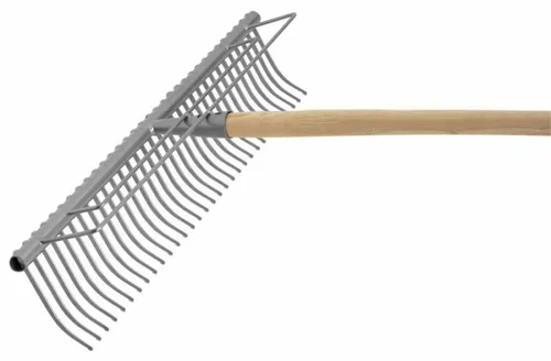 Flora Rasenrechen pulverbeschichtet robuste Ausführung 60 cm 02290-60 ohne Stiel