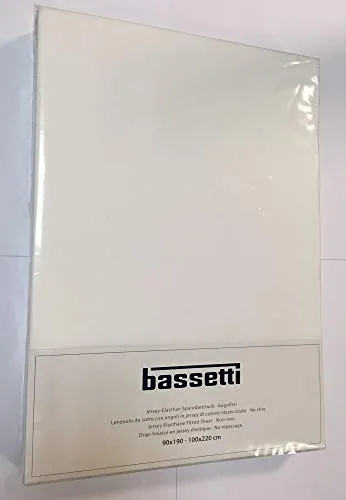 Bassetti Spannbettlaken Jersey, rot 90-100 cm x 190-200 cm von Bassetti