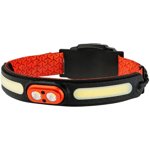 NEBO Curvbeam 600 Flex - 600 Lumen wiederaufladbare Stirnlampe - Stirnlampen mit 600 Lumen, 180° Flutlicht und IPX4 Wasserdichtigkeit für vielseitige Anwendungen und optimalen Komfort beim Tragen.