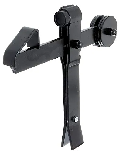 Alberts 137472 Torfeststeller | Einbetonierbar mit Wippe, schwarz, Höhe 240 mm - Elektrische Schalter & Dimmer, hochwertiger Torfeststeller aus Stahl mit verstellbarer Höhe für optimale Stabilität und Sicherheit.