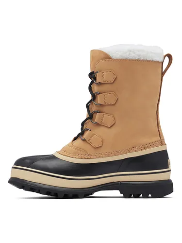 SOREL CARIBOU Stiefel 2025 buff - 44 - Winterschuhe mit wasserdichtem Nubukleder, herausnehmbarem ThermoPlus Filz-Innenstiefel für ultimativen Komfort und Wärme bei kaltem Wetter.