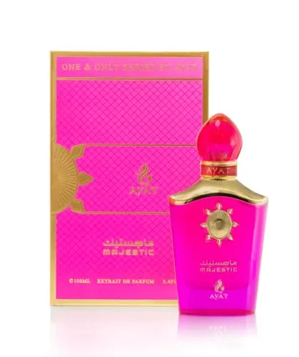 AYAT PERFUMES One & Only Series Eau de Parfum 100 ml – Damen- & Herrenparfüm – luxuriöser, langanhaltender arabischer Duft – orientalische Essenz aus Dubai, elegant und fesselnd (Majestic)