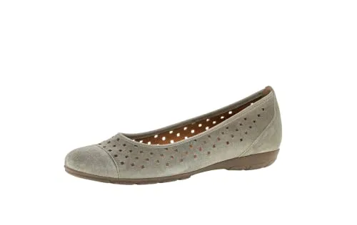 Gabor Damen Klassische Ballerinas, Frauen Flats,Slip-ons,Freizeitschuhe,sportlich,Women's,Ladies,Ballerinen,Pumps,Slipper,Schilf,40 EU / 6.5 UK