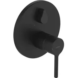 Hansa Fertigmontageset HANSAVANTIS UP-Wannen-Einhebelmischer, matt-schwarz - Bad- & Duscharmaturen, hochwertiger Einhebelmischer aus entzinkungsbeständigem Messing mit temperaturbegrenzer und schraubenloser Rosettenbefestigung für einfachen Einbau.