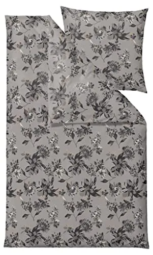 Södahl Organic History Bloom Bio Bettwäsche 135x200 cm - Bettwäsche-Set aus 100% Bio-Baumwolle, mit edlem Blumen-Motiv und Satin-Gewebe, sorgt für einen glamourösen Vintage-Look und hohen Schlafkomfort.