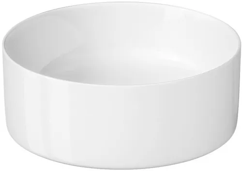 Primaster Keramik-Aufsatzwaschbecken Ø 38 cm Chloe weiß - Elegantes Aufsatzwaschbecken in Weiß, Ø 38 cm, ideal für moderne Badezimmer und bietet eine einfache Installation sowie pflegeleichte Keramikoberfläche.