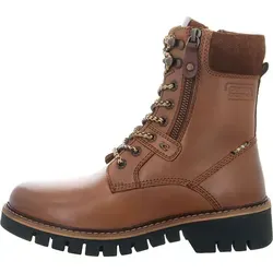 CAMEL active Damen Boots CAIA303-100470 in Braun 38 - Wanderschuhe aus robustem Echtleder mit warmem Textilfutter und rutschhemmender TPR-Sohle. Ideal für winterliche Ausflüge, bequem dank gepolstertem Schaftrand und praktischem Reißverschluss.