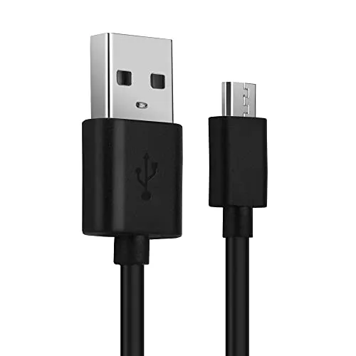 CELLONIC CB-USB10 CB-USB12 USB Kabel 1m kompatibel mit Olympus OM-D E-M10 Mark III, OM-D E-M5 Mark III, Pen E-PL9, Tough TG-6, Tough TG-5 Ladekabel Micro USB auf USB A 2.0 Datenkabel 2A schwarz PVC
