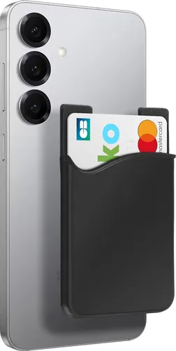 Klebendes Kartenfach, Universal Fach für Smartphones/Tablets – Schwarz