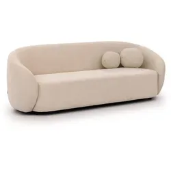 S-Style Möbel 3-Sitzer Sofa Roundi in weiß von S-Style Möbel