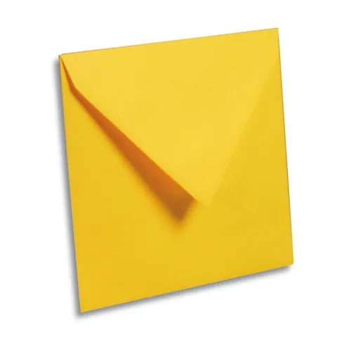 Briefumschläge 140x140mm quadratisch Sonne Gelb Clairefontaine 20