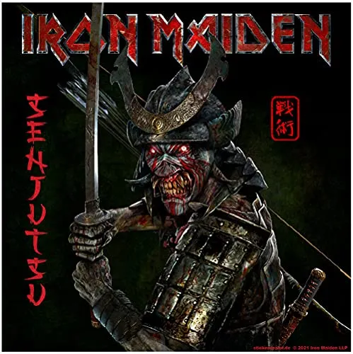 Iron Maiden Aufkleber Senjutsu ca. 10x10 cm