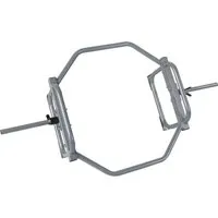 CCLIFE Hex Bar Trap Bar Hantelstange Kniebeugen Kreuzheben 2 x 10 kg Silber