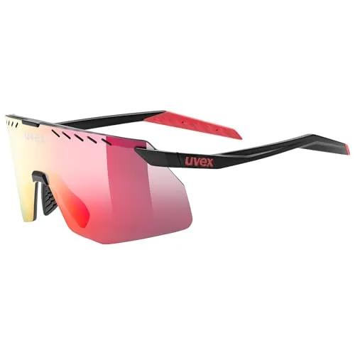 uvex pace stage s - Sportbrille für Damen und Herren - 100% UVA-, B, C Schutz - beschlagfrei - white m. / mir.silver - one size