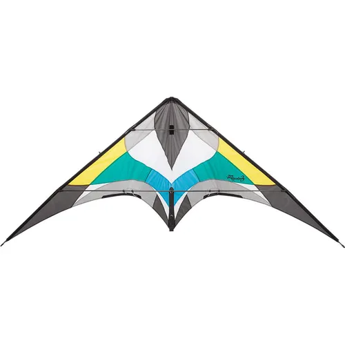 HQ - 116784 Maestro III Aqua R2F Lenkdrachen - Allrounder/Freestyle Lenkdrachen für ab 14 Jahren, bietet hohe Tricktauglichkeit und außergewöhnliche Performance dank Kohlefaser und Dyneemaleinen.