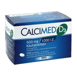 Calcimed D3 500 mg / 1000 I.E. Kautabletten