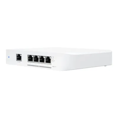 Ubiquiti UniFi Switch USW-FLEX - 4x 10 GbE Managed Switch mit lüfterlosem Design, App-Konfiguration und flexibler Stromversorgung