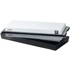 ZWILLING Twin Finishing Stone Pro Wetzstein 3000/8000 - Messerschärfer mit 3000/8000 Körnung für präzises Nachschärfen. Aluminiumoxid sorgt für exakte Körnung und optimale Schärfe deiner Messer.