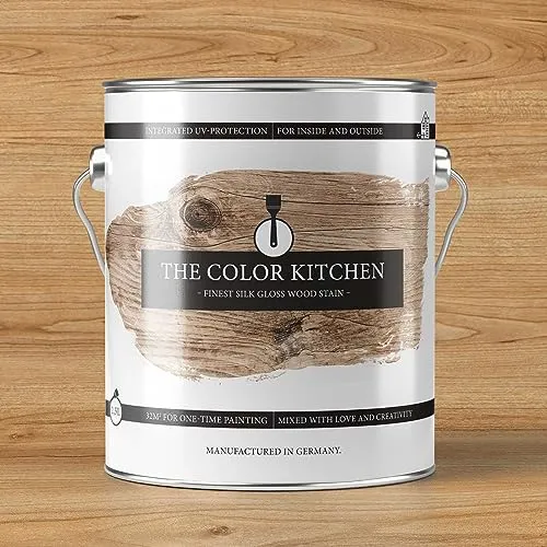 A.S. Création THE COLOR KITCHEN Holzlasur Kiefer 2,5 L - Lacke für alle Holzarten, wetterfest und mit seidenglänzendem Finish für optimalen Holzschutz - ideal für Gartenhaus und Innenbereich.