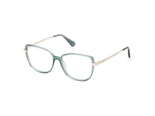 MAX&Co. Brille mit Sehstärke für Damen optional mit Sonnenbrillentönung oder Blaulichtfilter, Katzenauge, gefertigt aus Kunststoff, Modell: MO510209654 (inklusive Brillenetui)