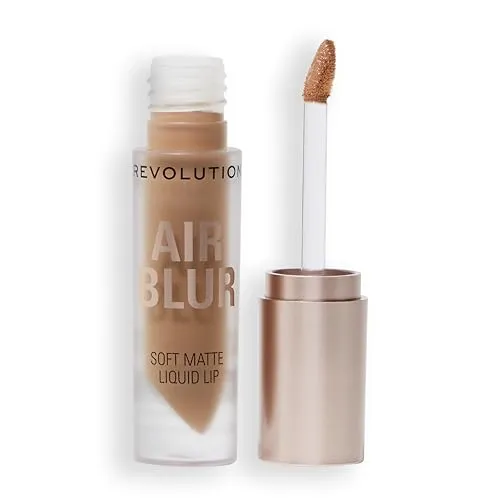 Revolution Air Blur Matt Flüssiger Lippenstift - Langanhaltende Lippenfarbe - Vegan & Cruelty-Free - Cool Natural Nude - 3.5ml