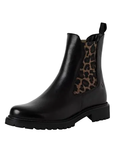 Tamaris Damen Chelsea Boot Schwarz, Größe 37 - Wanderschuhe mit elegantem Design und TOUCH-IT-Technologie für besonderen Komfort. Ideal für Freizeit und Alltag.