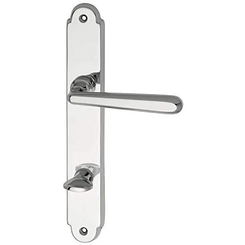 Marchesi 1231.15W.008.M Drückergarnitur ALT-WIEN - Hochwertige Drückergarnitur für Türstärken von 38-43 mm, glanzverchromt und mit Hochhaltefeder für sicheren Halt. Ideal für Objekt- und Feuerschutzanwendungen.