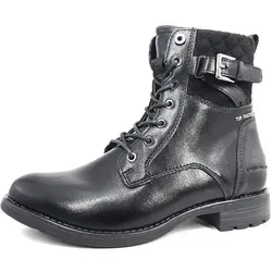 TOM TAILOR Stiefelette Schnürstiefelette schwarz 38 EU