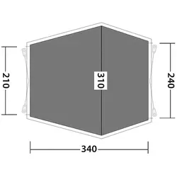 Outwell Zeltunterlage Woodcrest (340x310cm)