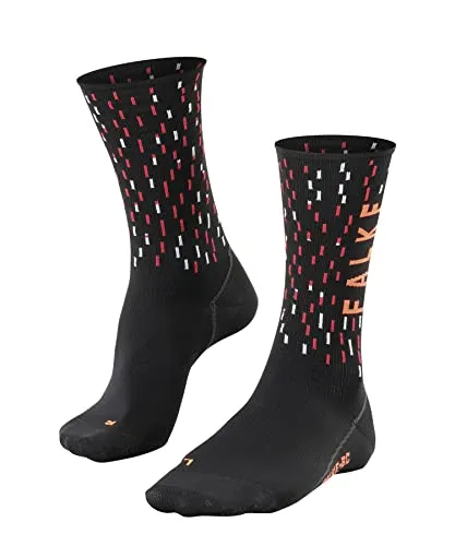FALKE Unisex Fahrradsocken BC Impulse Peloton U So Funktionsmaterial antiblasen 1 Paar, Schwarz Black 3008, 37-38