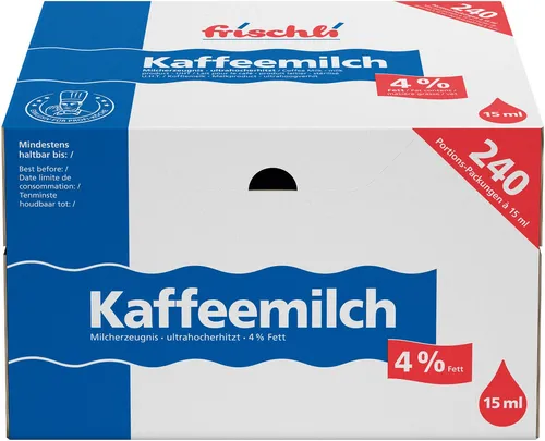 frischli Süßigkeit, Frischli Kaffeemilch leichten Kaffeegenuß Portionspackungen 3600ml