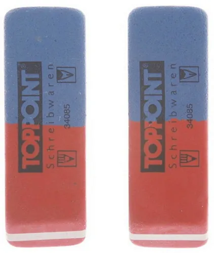 Stylex Schreibwaren Bleistift 2 Radiergummis Radiergummi für Tinte & Bleistift