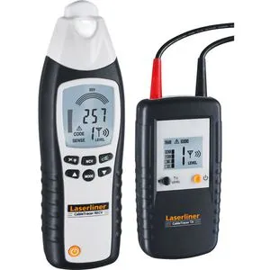 Laserliner CableTracer Pro (TX+RECV) - Messgerät zur berührungslosen Verfolgung von elektrischen Kabeln und Rohren. Hohe Frequenz von 125 kHz für präzise Lokalisierung, ideal für professionelle Installationen.