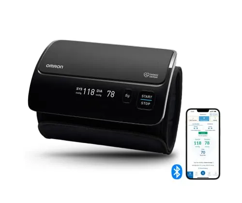 OMRON Blutdruckmessgerät Evolv HEM-7600T-E - Vollautomatische Oberarmmessung, Bluetooth-fähig mit OMRON connect App und 100 Speicherplätzen