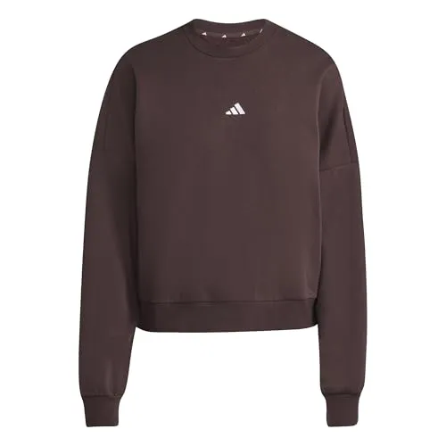 ADIDAS Damen Sweatshirt Essentials Small Logo Feelcomfy in braun von adidas
