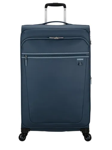 Trolley AMERICAN TOURISTER Aerospin Spinner 80 Exp Indigo Xgra - Robuster Koffer mit erweiterbarem Volumen, ideal für Reisen und unisex geeignet. Stylisches Indigo-Design für einen modernen Look.
