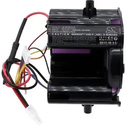 TECHTEK Akku Kompatibel mit [Rowenta] Dual Force 2 in 1, EO6751NO/AM0, RH6735WH/AM0, RH6736WH/AM0, RH6737WH/AM0, RH6751WO/AM0, RH6753WO/AM0, RH6753WO - Schwarz