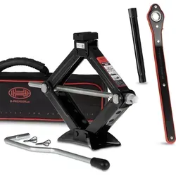 HEYNER Scherenwagenheber 1,5t mit Ratsche und Gummiauflage