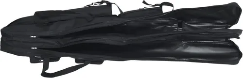 vidaXL Angelrutentasche Schwarz 150 cm - Angeltasche aus strapazierfähigem 600D Oxford-Gewebe, ideal für den sicheren Transport von Angelruten und Zubehör. Viel Stauraum mit mehreren Fächern und verstellbarem Schultergurt für maximalen Komfort.