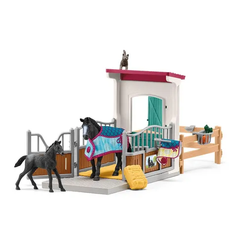 schleich 42611 HORSE CLUB Pferdebox mit Stute und Fohlen von Schleich