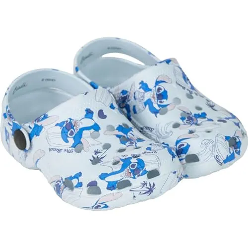 CERDÁ LIFE'S LITTLE MOMENTS Kinder Clogs Stitch - Farbe Blau - Größe 28/29 - Hergestellt aus 100% Eva - Kinder Clogs - Stitch Print - Original Produkt entworfen in Spanien
